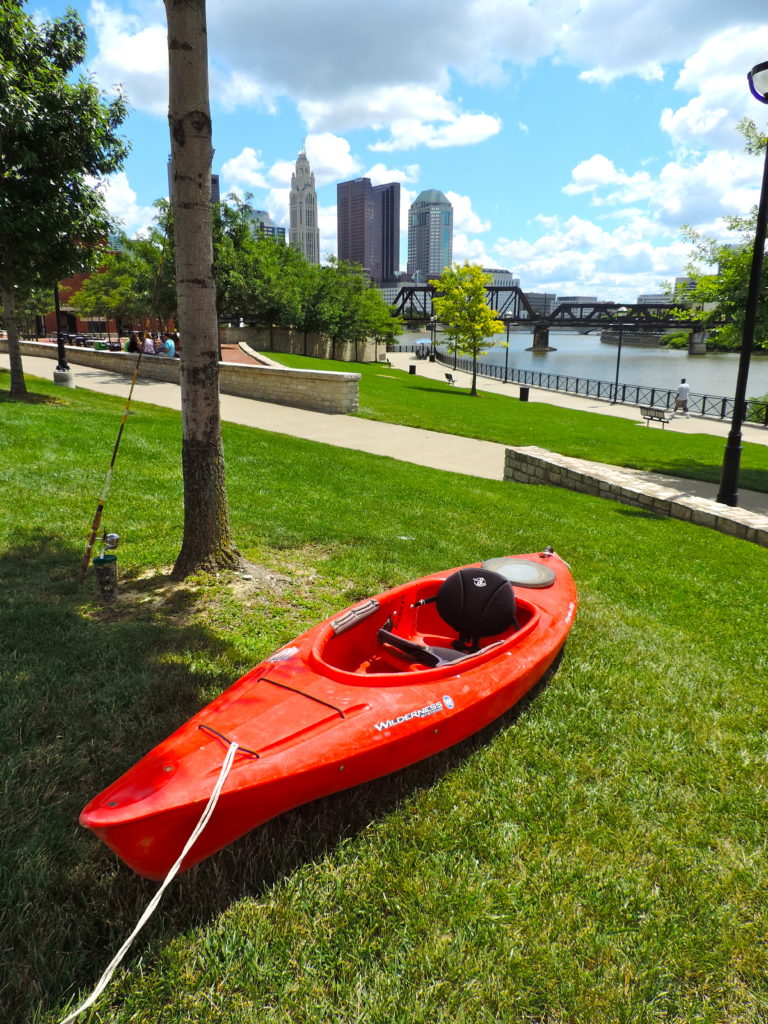 Columbus, Ohio Kayaking girl about columbus