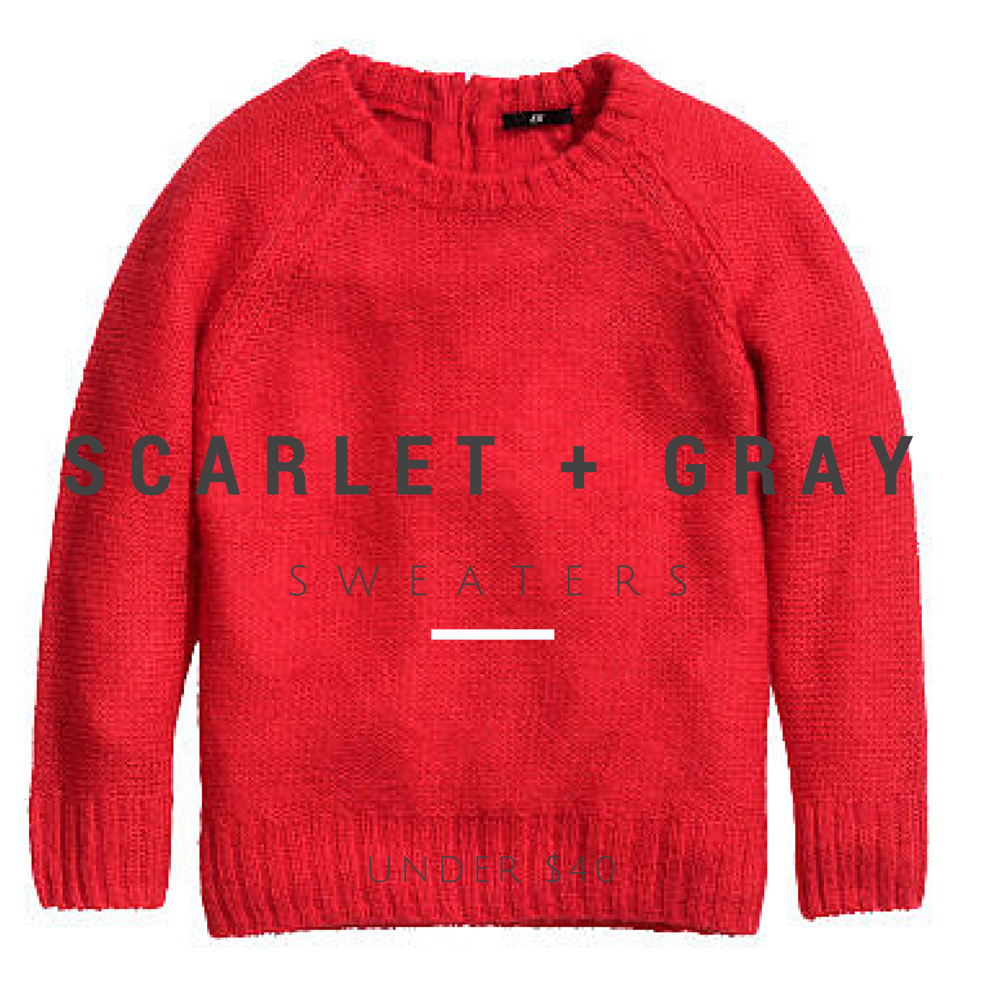 8 Scarlet + Gray Sweaters Under $40