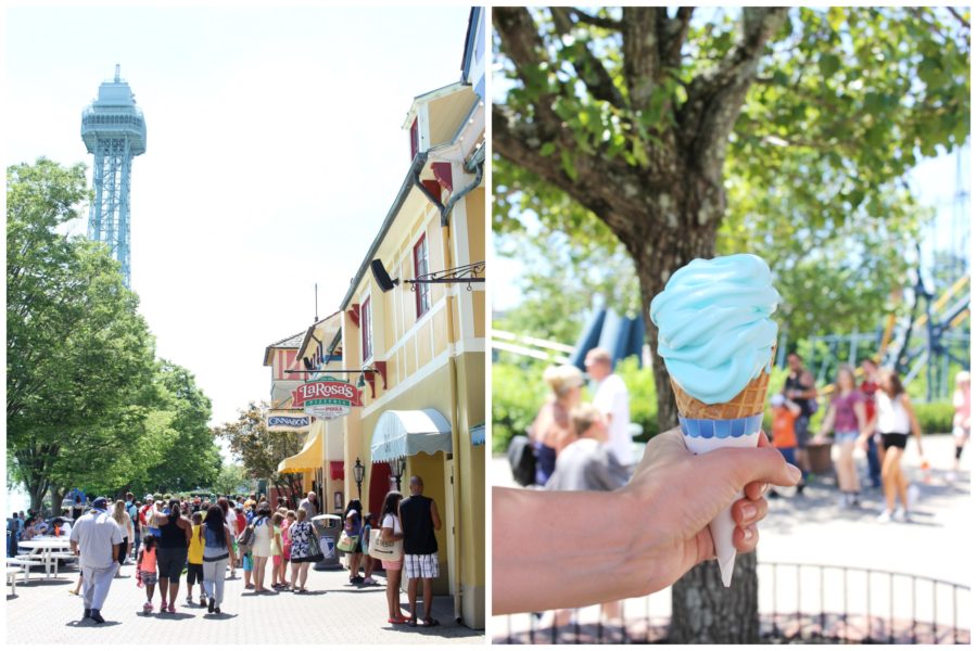 Ohio Day Trip Kings Island girl about columbus