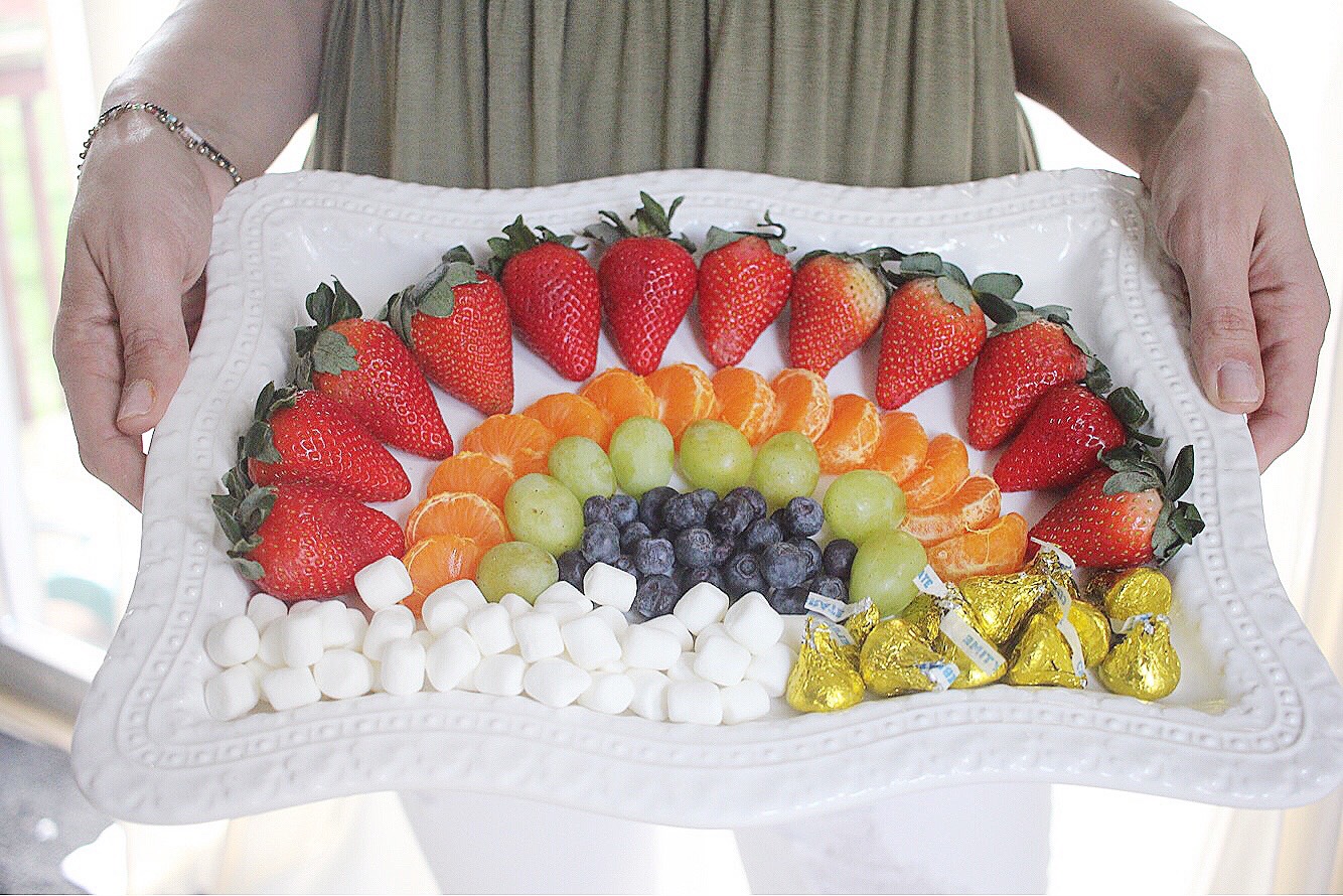 Rainbow Fruit Plate Idea