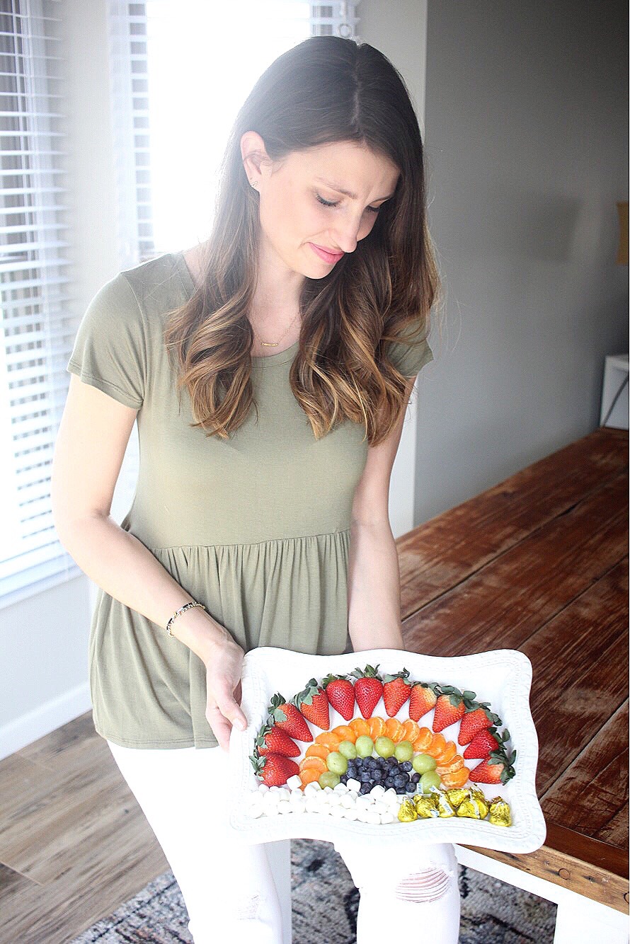 Rainbow Fruit Plate Idea