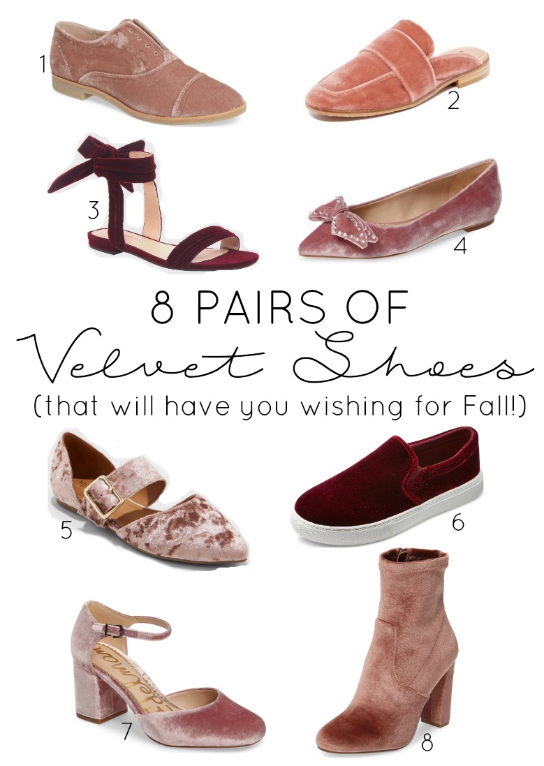 8 Pairs of Velvet Shoes that will have you wishing for Fall this year