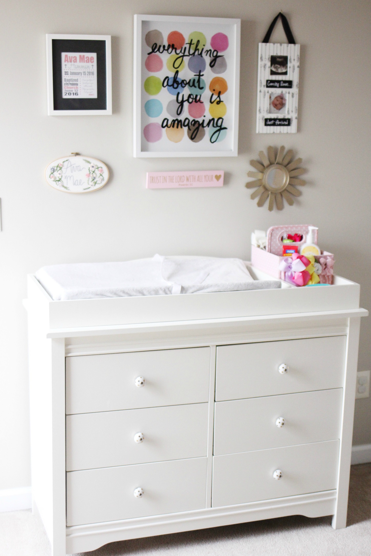 how to safely style your nursery // girl about columbus