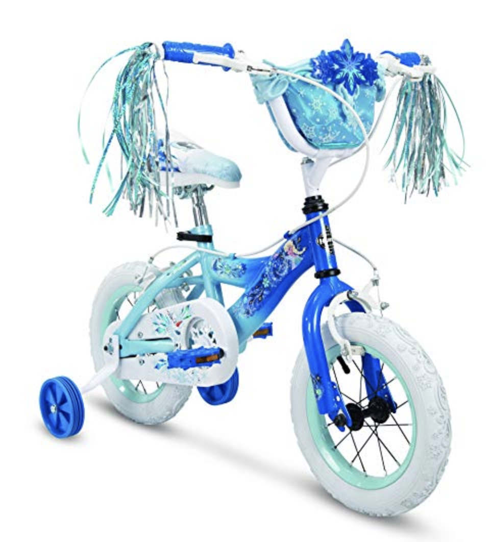 frozen bike basket and streamers