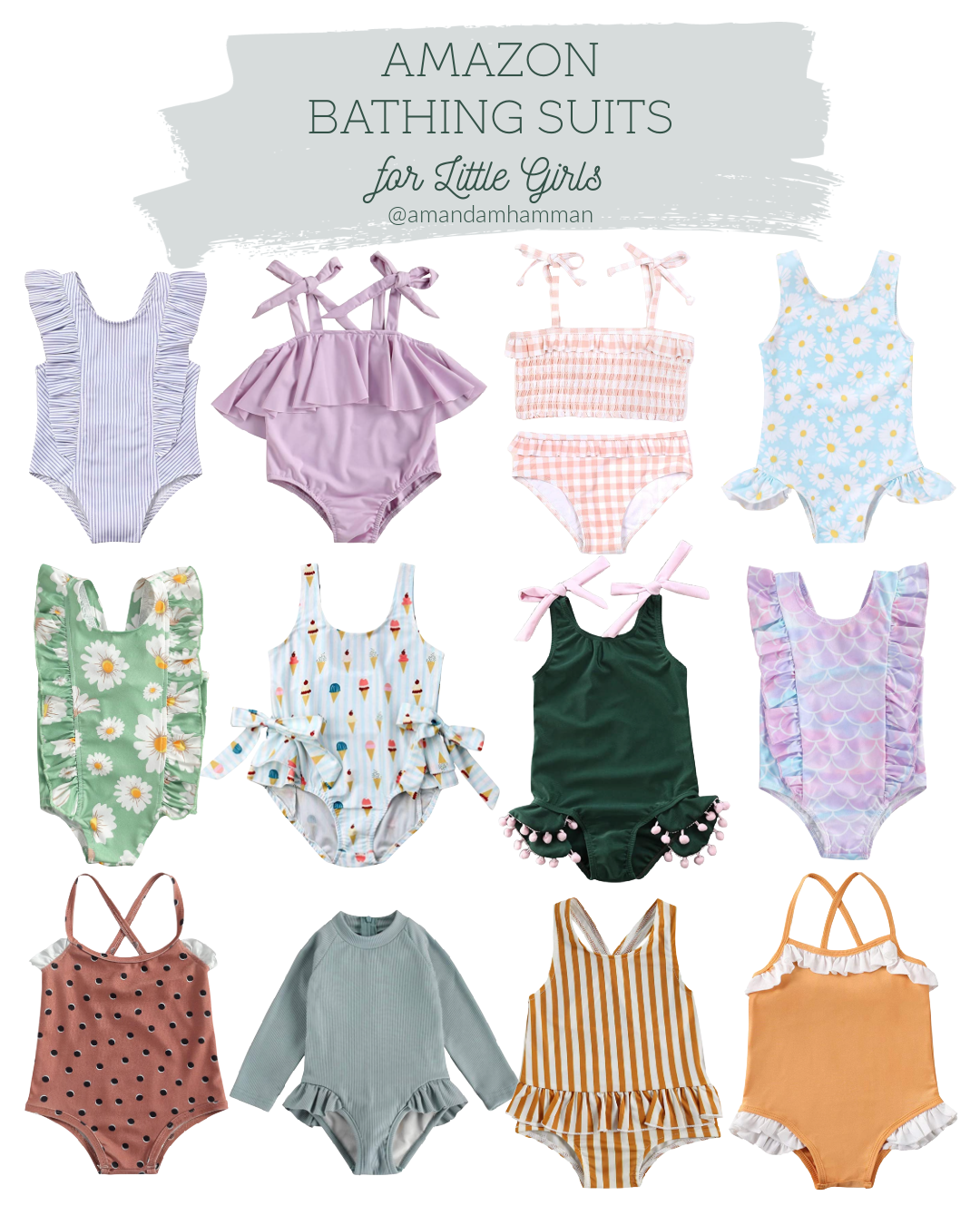 Amazon Bathing Suits for Little Girls!