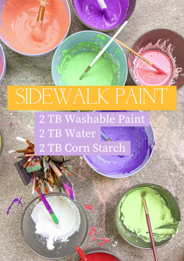 An Easy Sidewalk Paint Recipe