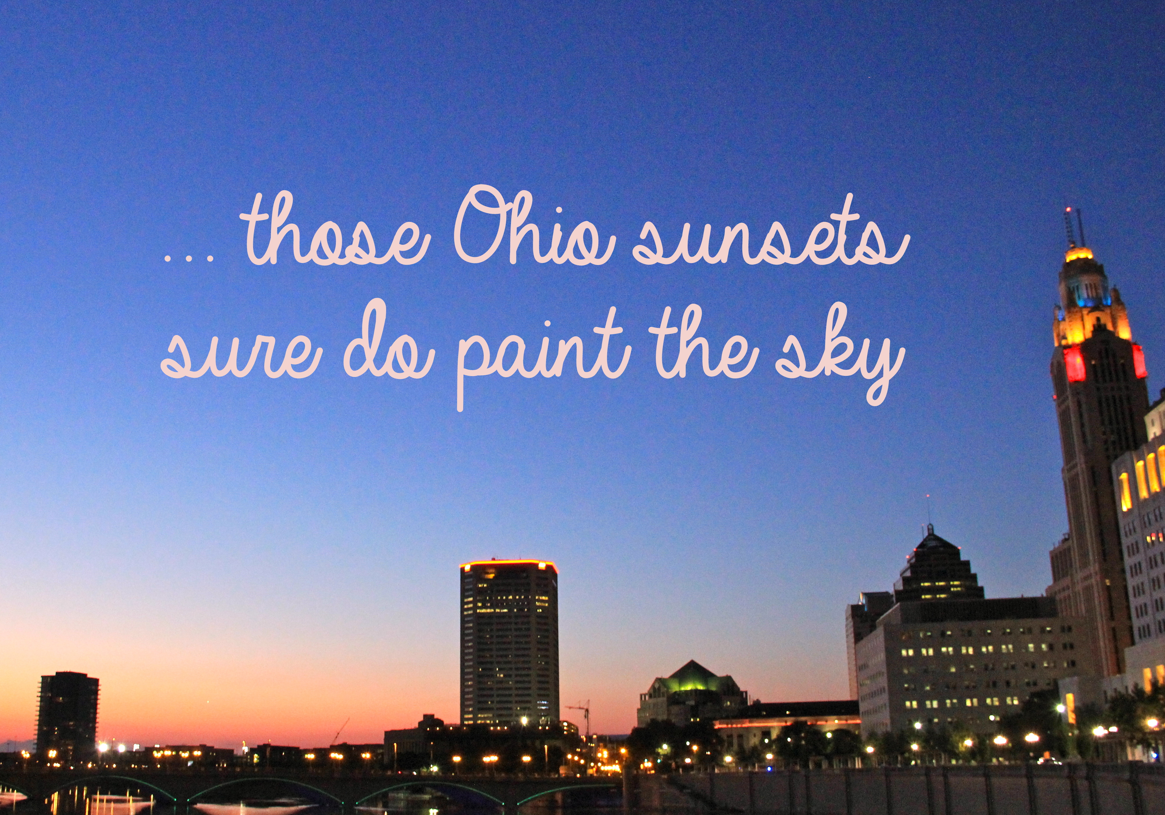 Ohio Sunset | girl about columbus