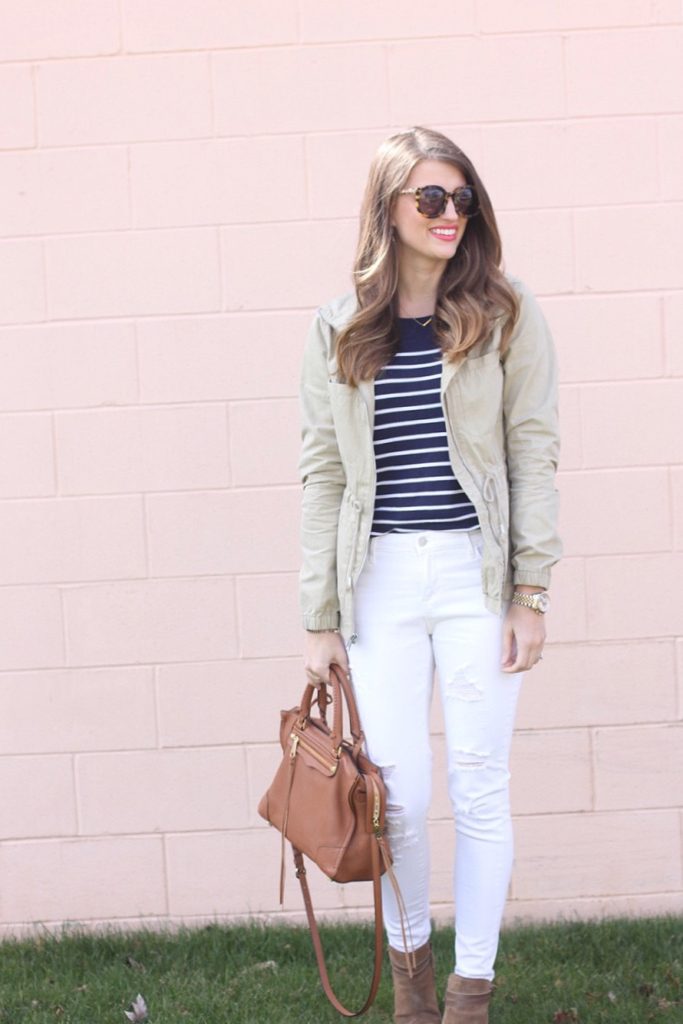 Spring Style: Anoraks, White Denim, & Stripes