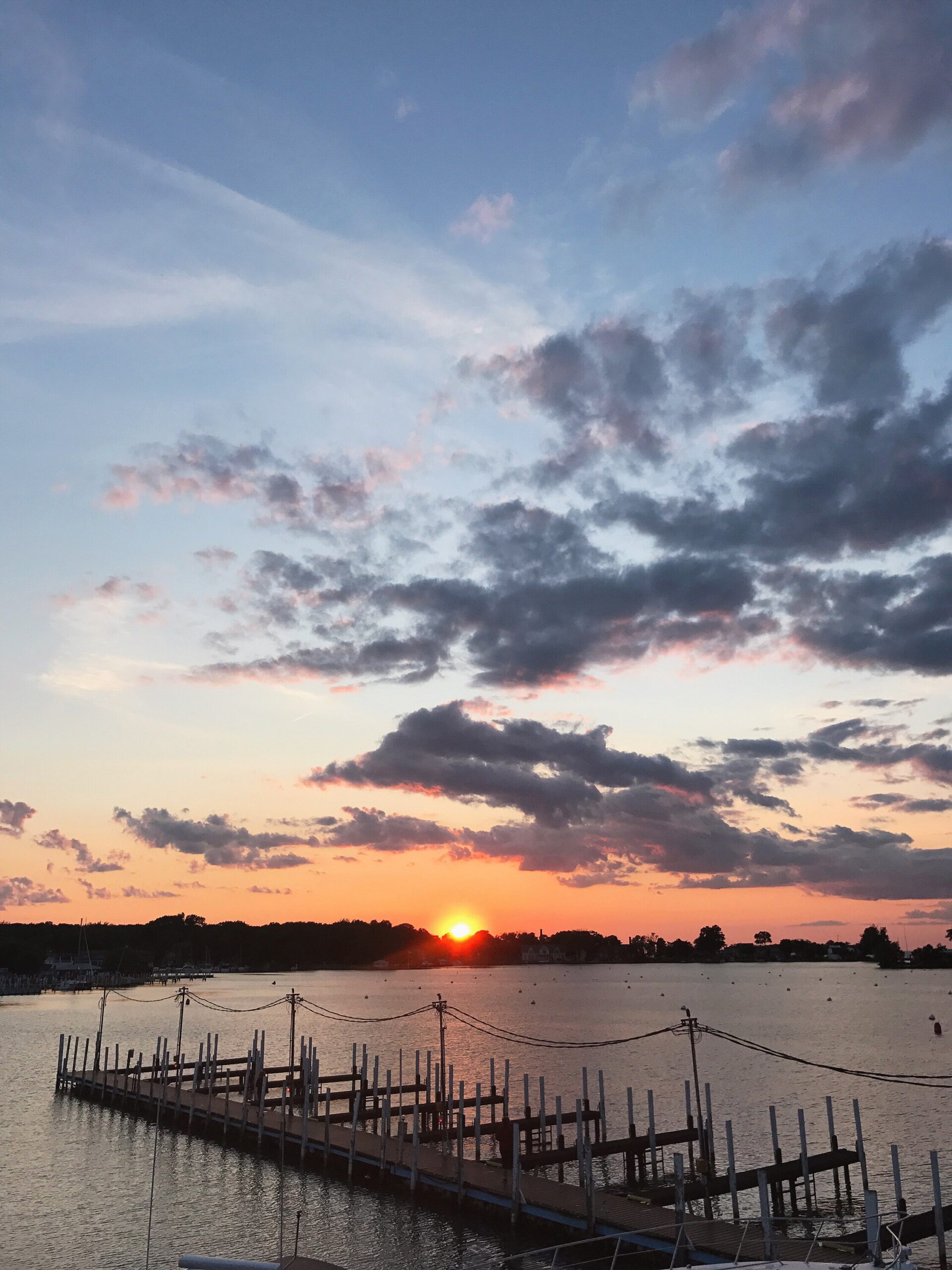 put in bay sunset over lake erie