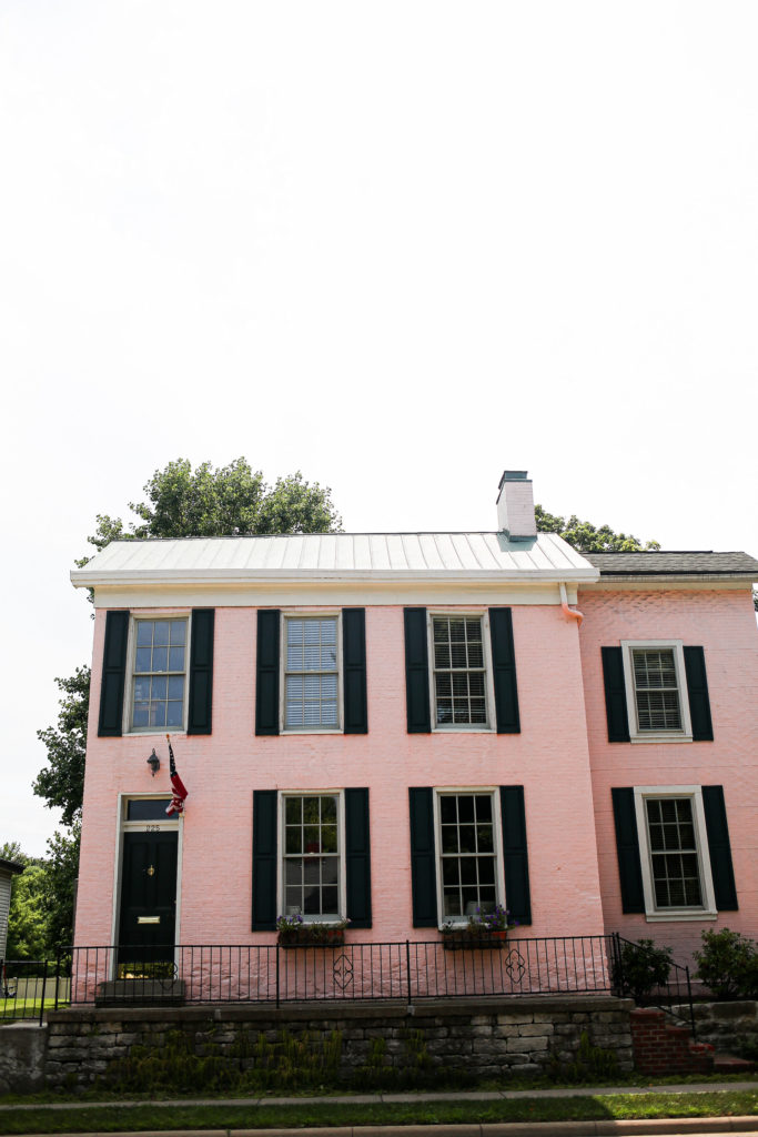 pink house in lebanon, ohio