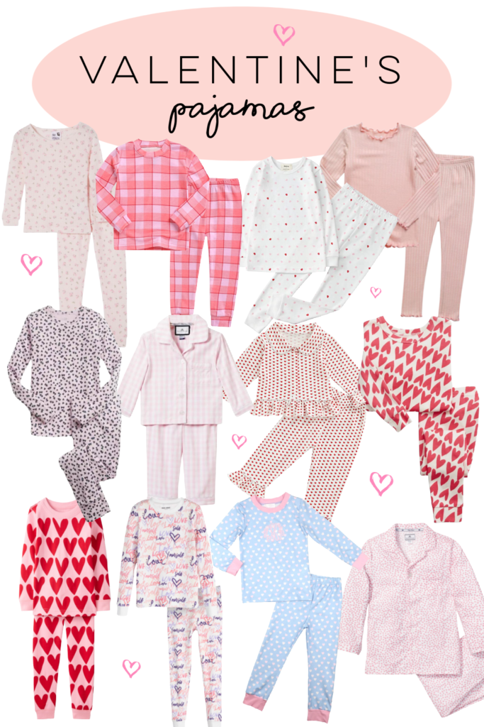 Valentine's Day PJs for Girls - girl about columbus