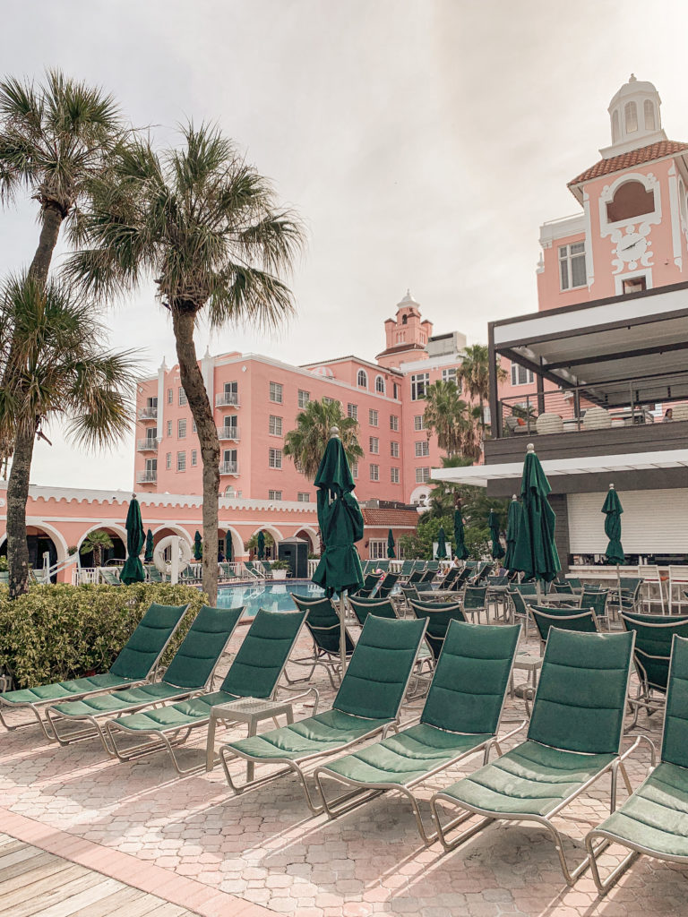 Historic pink hotel in St. Pete Beach, Florida, the Don Cesar