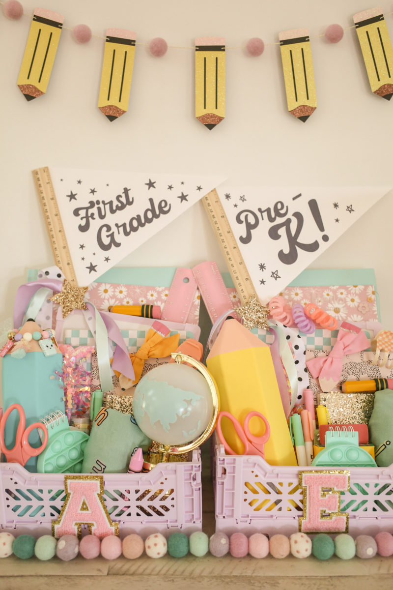 Back to School Baskets - amanda party + home