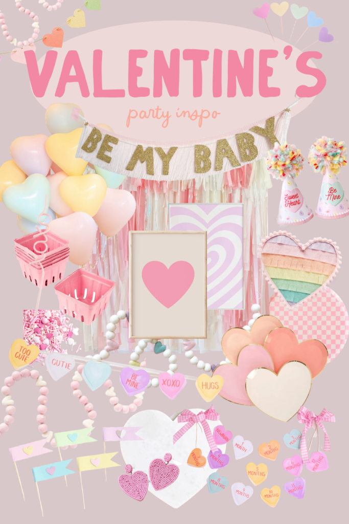 pastel valentine's day party