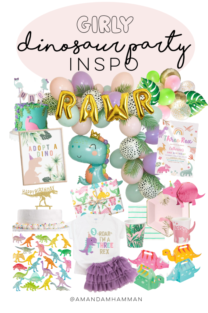 girly dinosaur birthday party