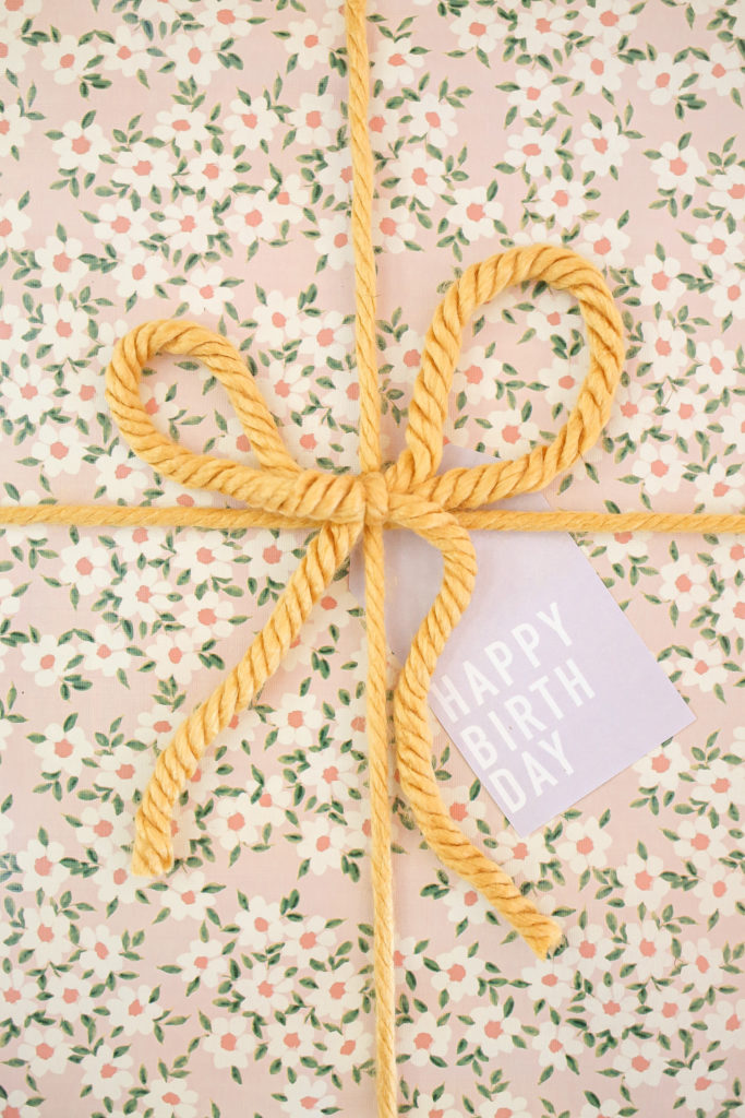 Yellow Happy Birthday Gift Wrap, Hobby Lobby