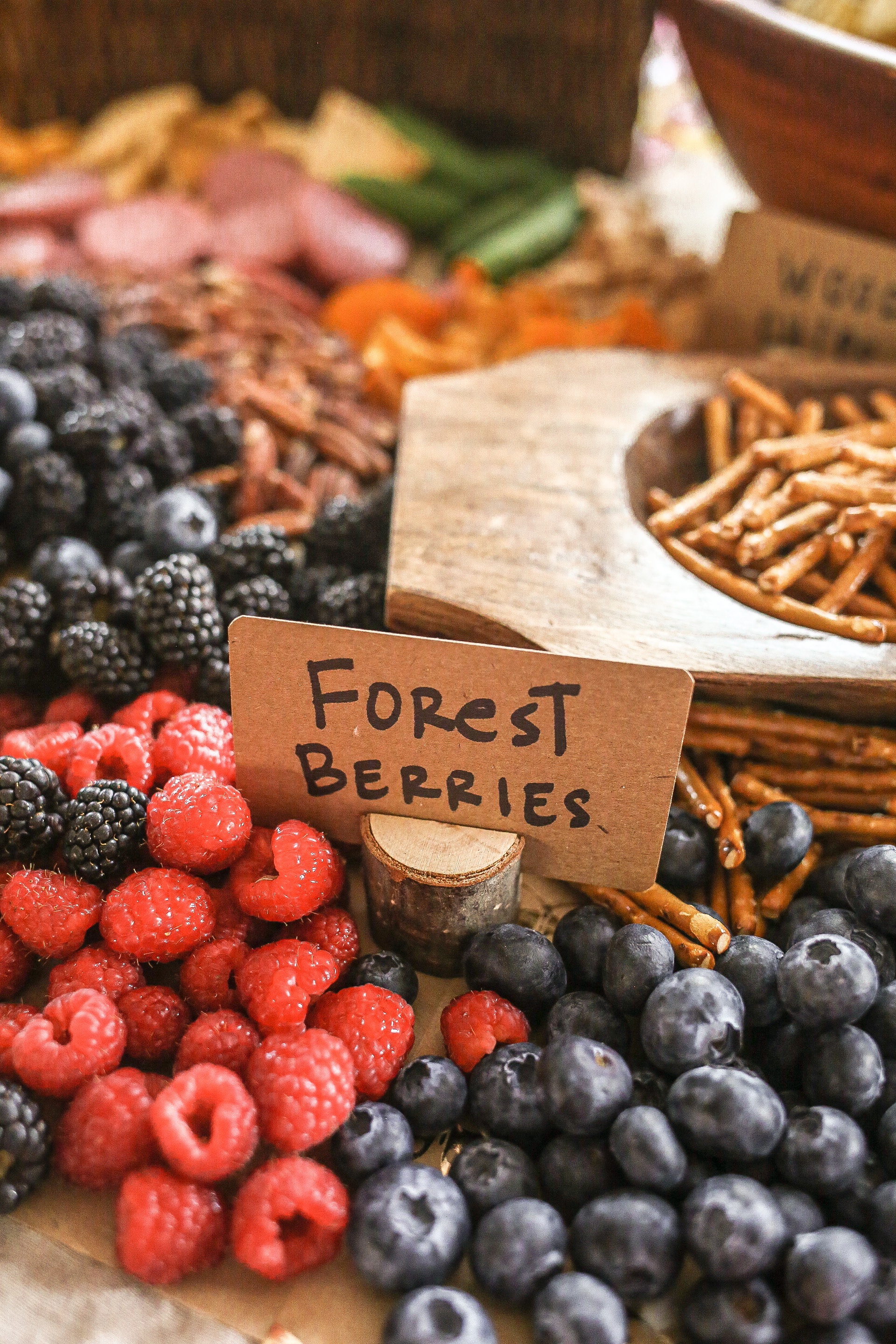 forest berries grazing table