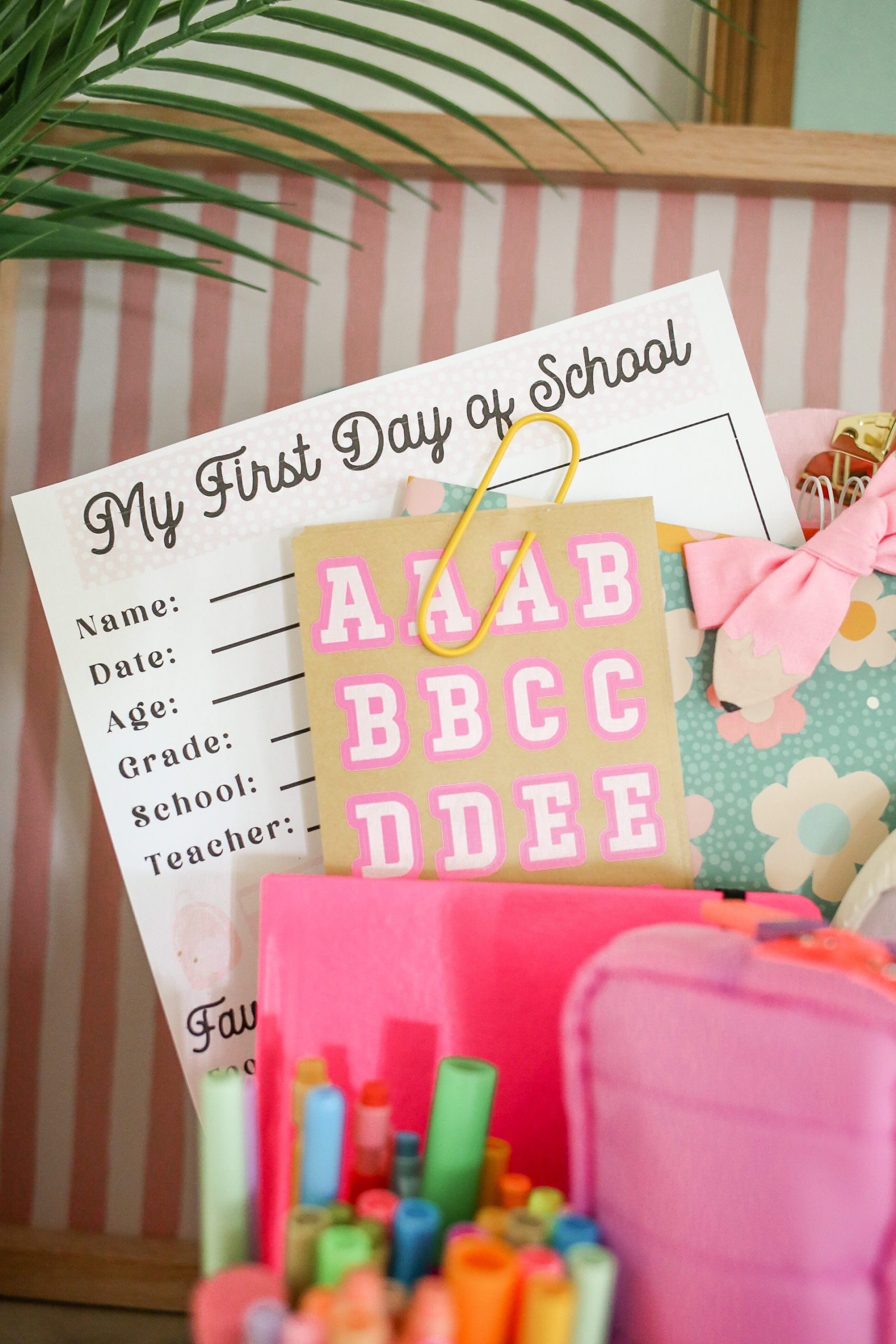 Back to School Baskets - amanda party + home