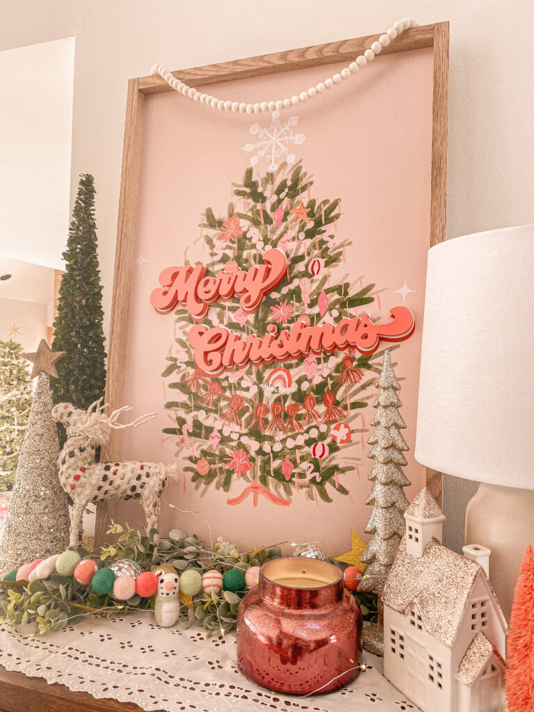 opal plus olive merry christmas sign