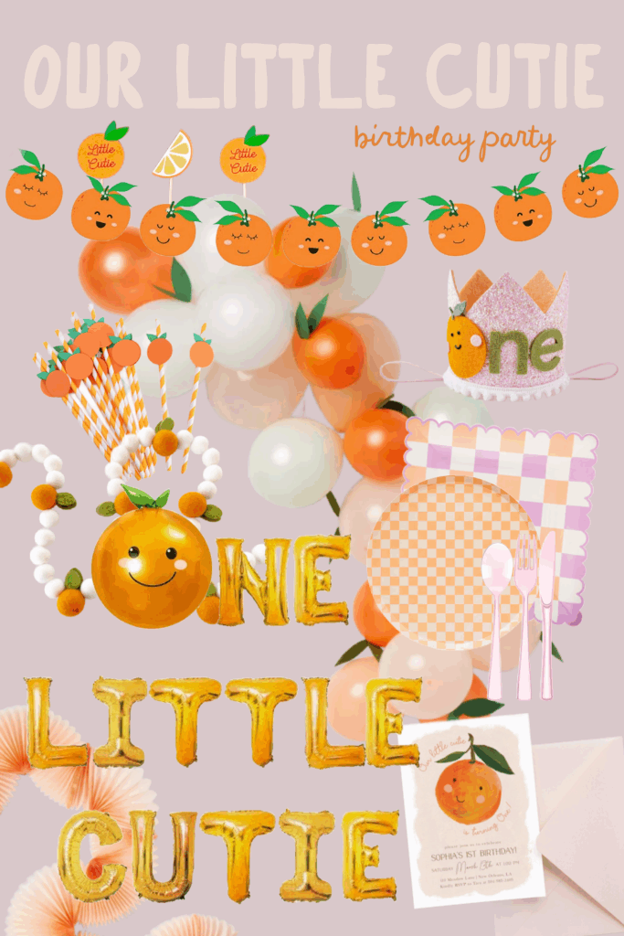 our little cutie birthday party