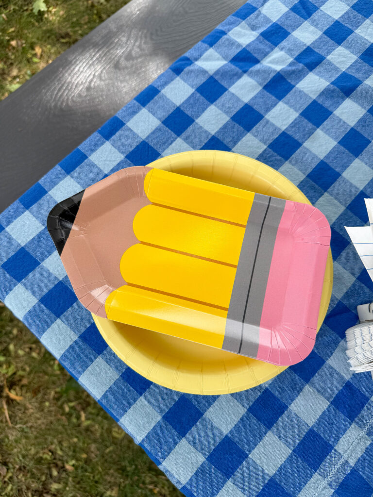 back to school plates