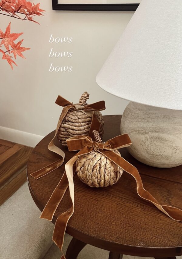 Decorating with Bows for Fall