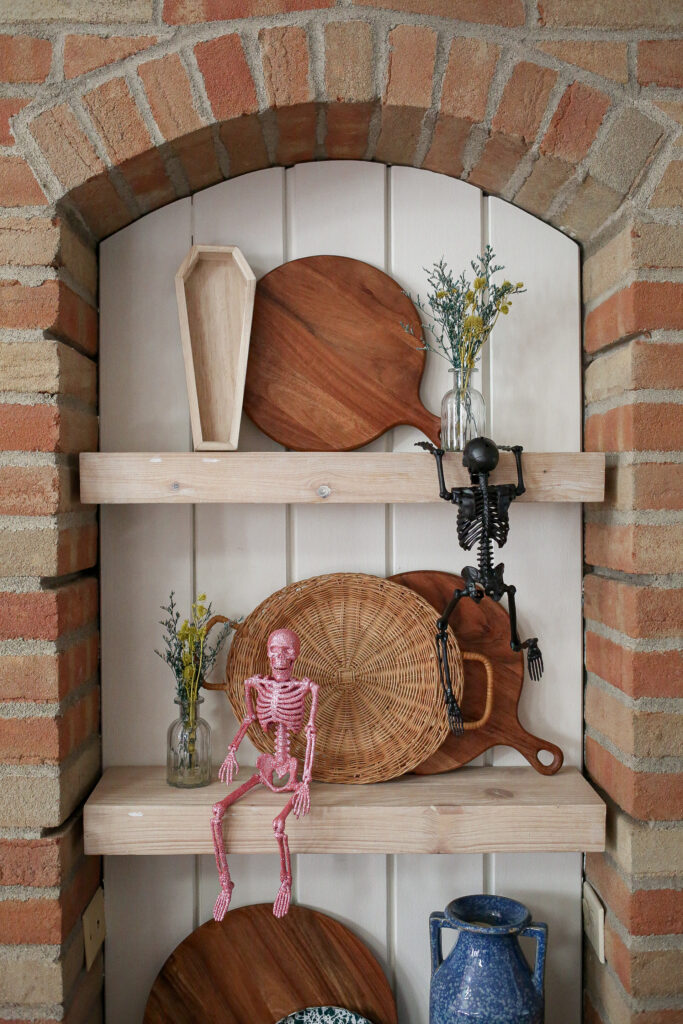 neutral halloween decor