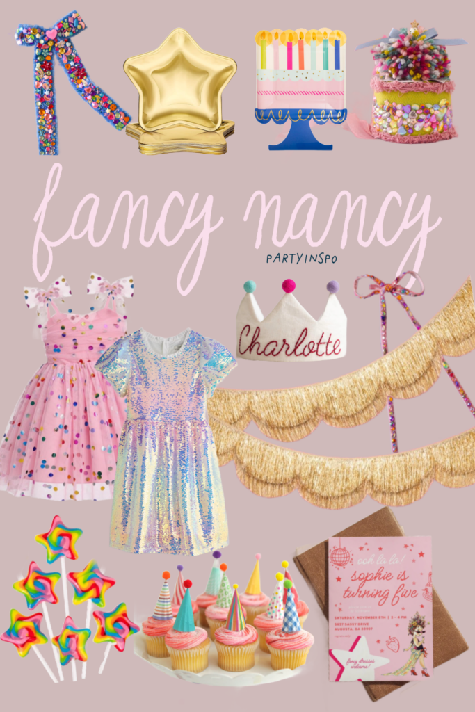 fancy nancy party ideas and inspiration