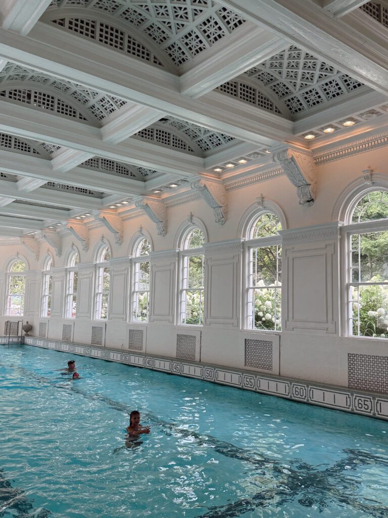 Omni Homestead family vacation indoor pool